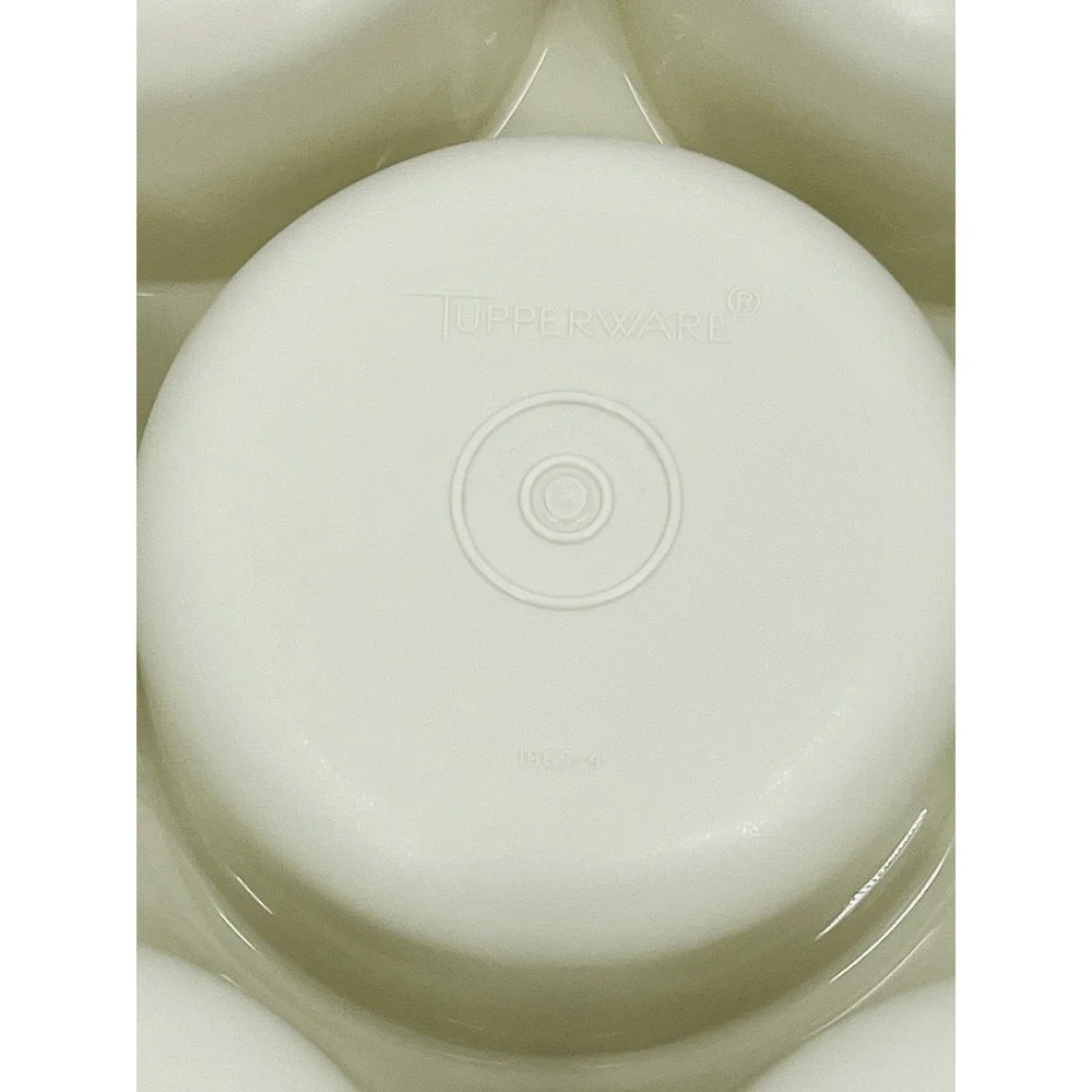 Tupperware Divided Serving Tray Veggie Fruit Dip With Lid 1665-4